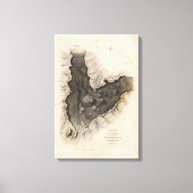 Lienzo Haleakala, Hawai (Anverso)