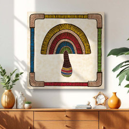 Lienzo Half Dome Abstract Mushroom