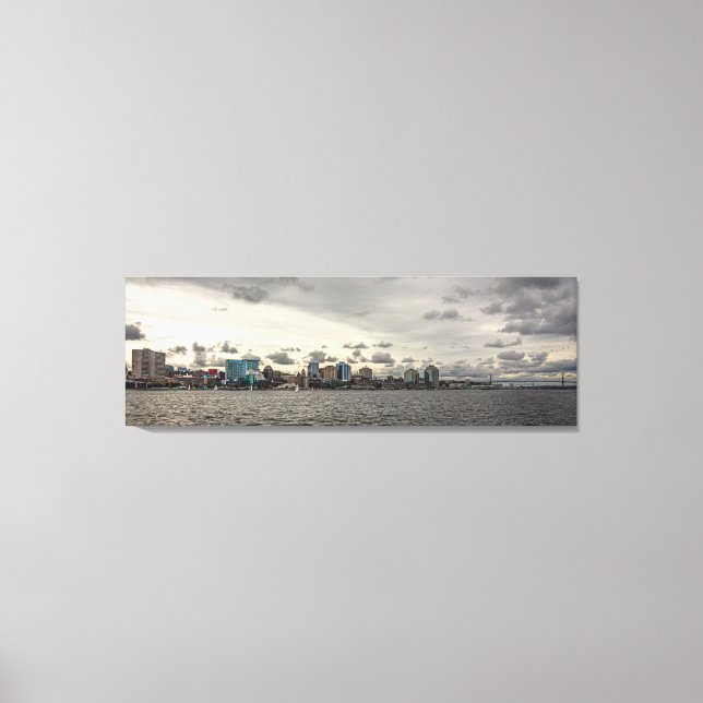 Lienzo Halifax Harbour Skyline (Anverso)