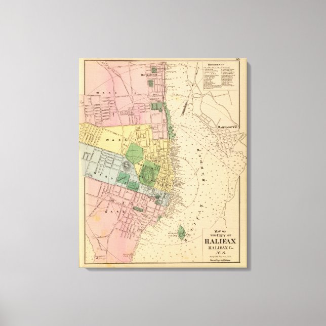 Lienzo Halifax, NS (Anverso)