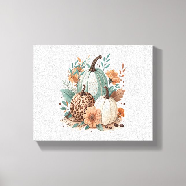 Lienzo Halloween de los niños de calabaza (Anverso)