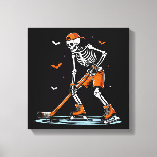 Lienzo Halloween divertida Halloween de hockey sobre hiel