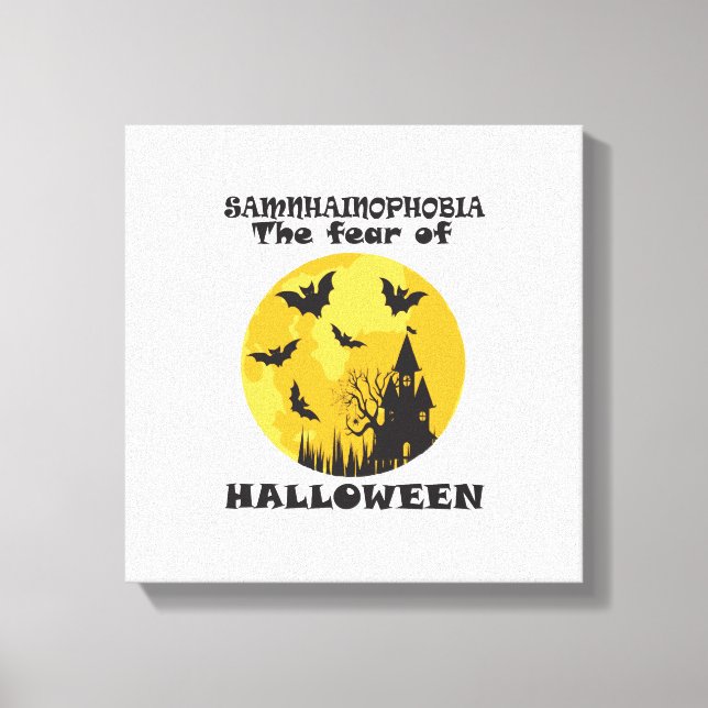Lienzo Halloween divertido (Anverso)