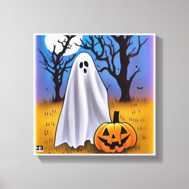 Lienzo Halloween Ghost Canvasto Art (Anverso)