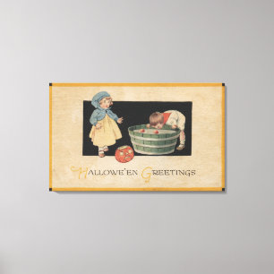 Lienzo Halloween GreetingBobbing para las manzanas