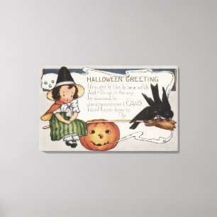 Lienzo Halloween GreetingCrows