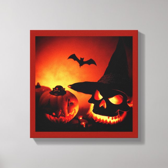 Lienzo Halloween - Jack-O-Linternas 6 (Anverso)