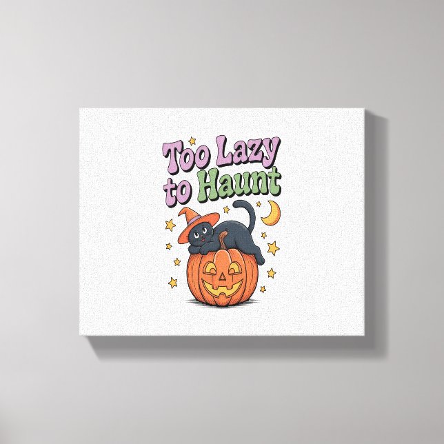 Lienzo Halloween Lazy Ghost (Anverso)