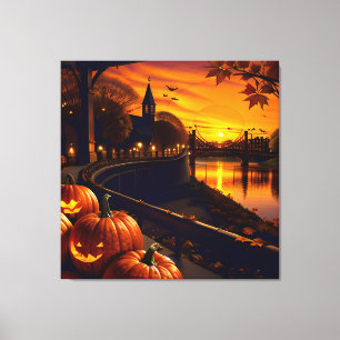 Lienzo Halloween Paisaje Dos