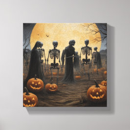 Lienzo Halloween Skeleton Parade Canvas