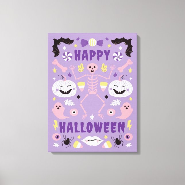 Lienzo Halloween Spooktacular de Pastel Encantado (Anverso)
