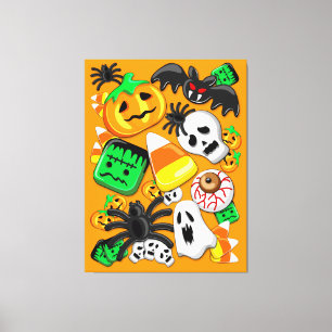 Lienzo Halloween Spooky Candies Fiesta