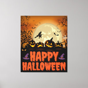 Lienzo Halloween Spooky Night Collection Canvas Wall Art