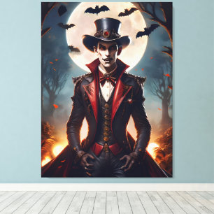 Lienzo Halloween Steampunk Gótico Zombie Vampiro