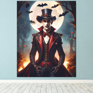Lienzo Halloween Steampunk Gótico Zombie Vampiro