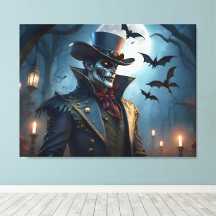 Lienzo Halloween Steampunk Sureño Gótico Zombie