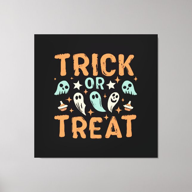 Lienzo Halloween Truco o Trato (Anverso)