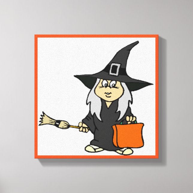 LIENZO HALLOWEEN WITCH (Anverso)