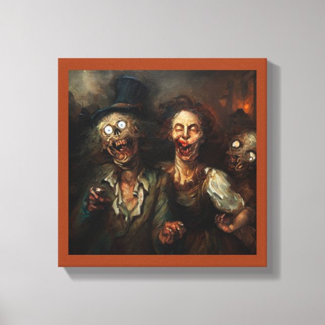 Lienzo Halloween - Zombies 3 (Anverso)