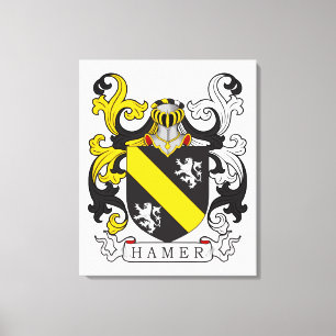 Lienzo Hamer Family Crest
