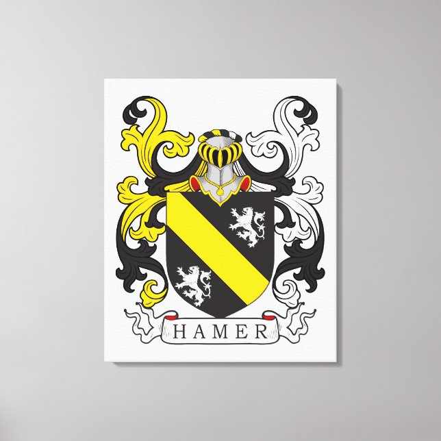 Lienzo Hamer Family Crest (Anverso)