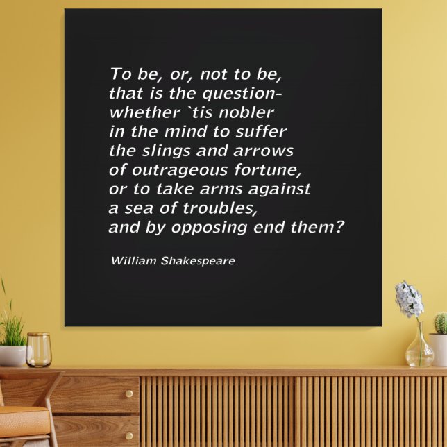 Lienzo "Hamlet" de William Shakespeare (Insitu (Sala de estar))
