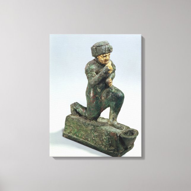 Lienzo Hammurabi, rey de Babilonia, rezando delante de un (Anverso)