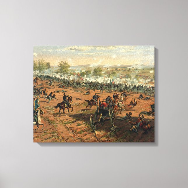 Lienzo Hancock de Battle Gettysburg en Gettysbug Thulstru (Anverso)