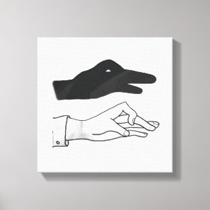 Lienzo Hand Silhouette Duck