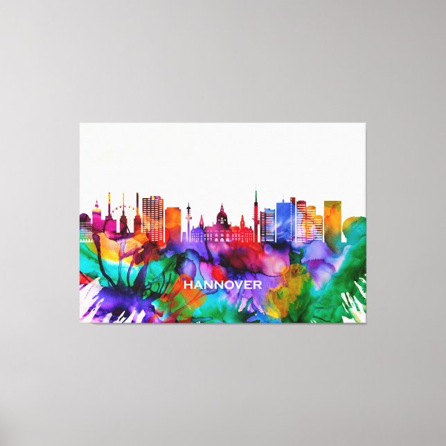 Lienzo Hanover Skyline (Anverso)