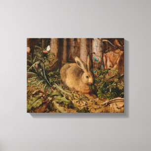 Lienzo Hans Hoffmann A Hare In The Forest