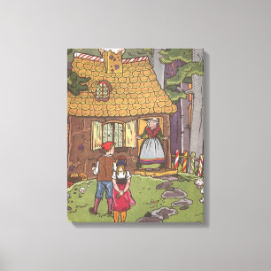 Lienzo Hansel y Gretel, Cuento de Hadas Antiguo por Hauma