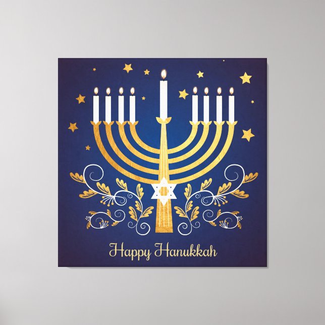Lienzo Hanukkah (Anverso)