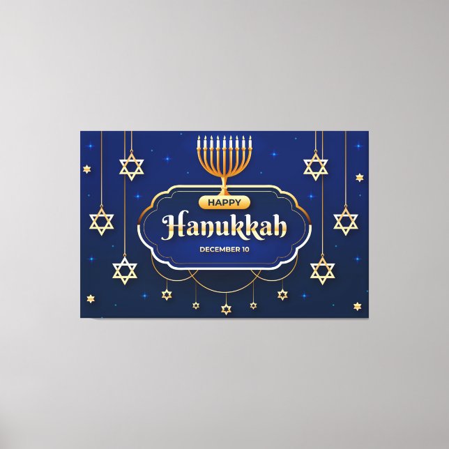 Lienzo Hanukkah (Anverso)