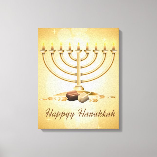 Lienzo Hanukkah (Anverso)