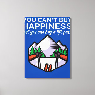 Lienzo Happiness buy lift pass_