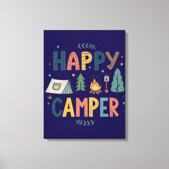 Lienzo Happy Camper Canvas Print  (Anverso)