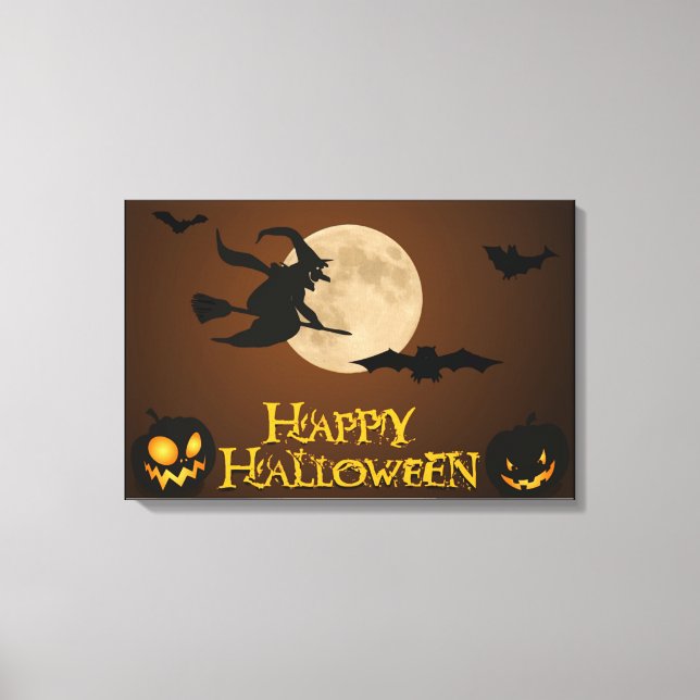 LIENZO "HAPPY HALLOWEEN" FLYWITCH (Anverso)