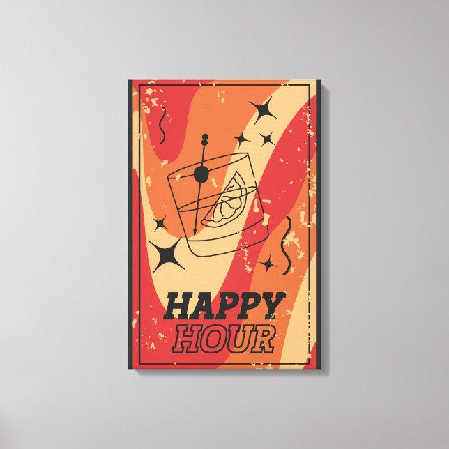 Lienzo Happy Hour Haven (Anverso)