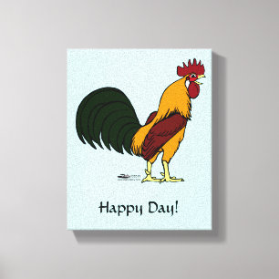 Lienzo Happy Rooster