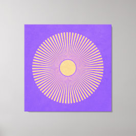 Lienzo Happy Sunburst Stretched Canvas Print