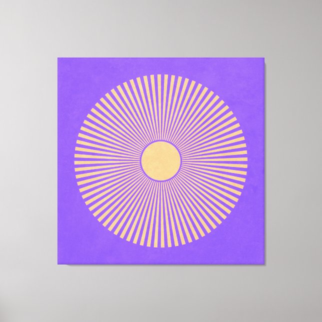 Lienzo Happy Sunburst Stretched Canvas Print (Anverso)