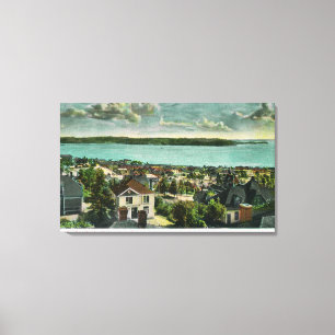 Lienzo Harborview de la colina de la reina Anne