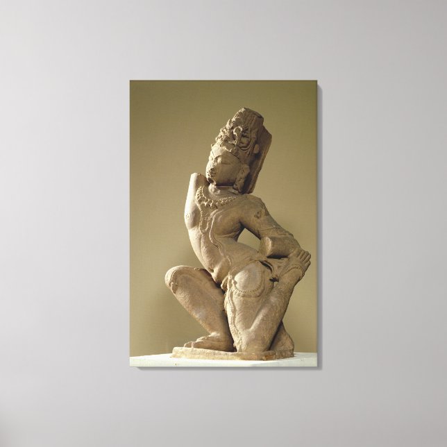 Lienzo Harihara bailando en la pose alidha, Prathara dyna (Anverso)