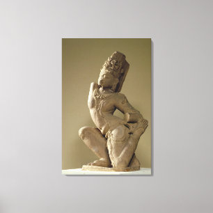 Lienzo Harihara bailando en la pose alidha, Prathara dyna