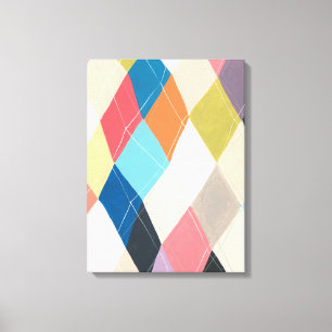 Lienzo Harlequin Hopscotch - Patrón Argyle