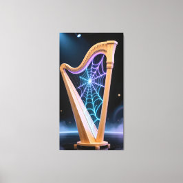 Lienzo harp strings transform into a shimmering spiderweb