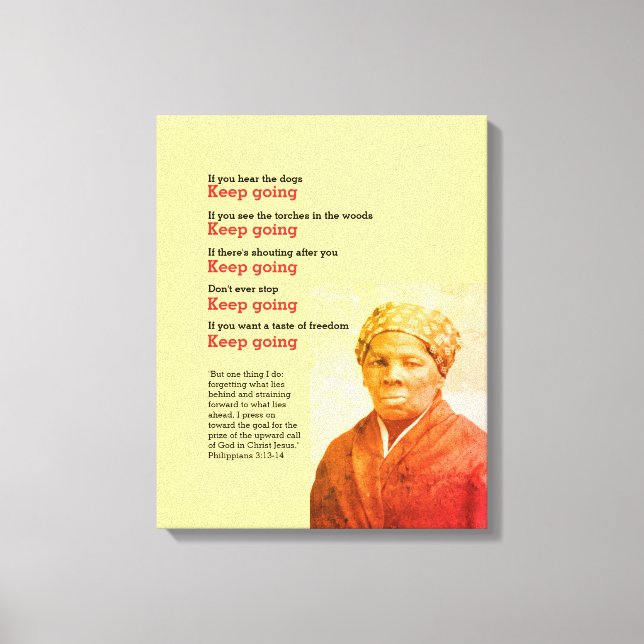 Lienzo HARRIET TUBMAN Sigue Cita (Anverso)