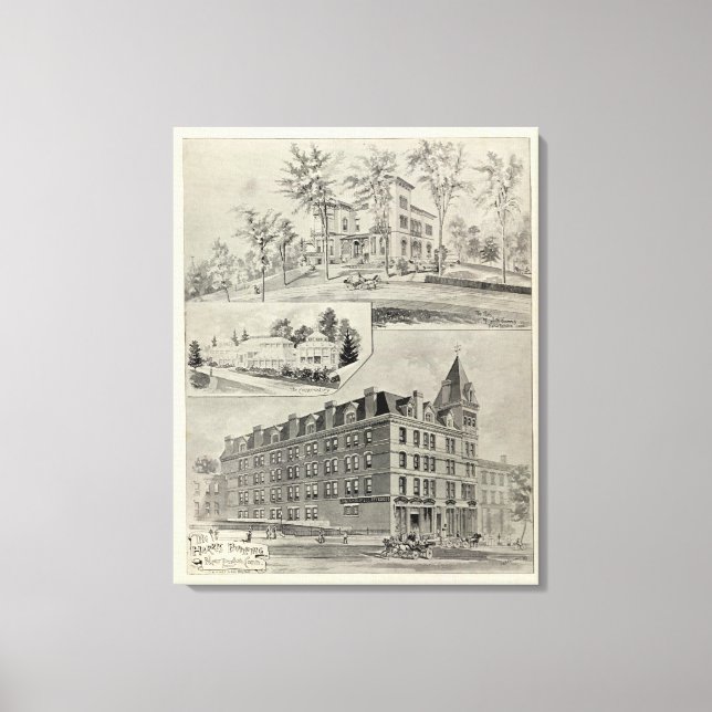 Lienzo Harris Bldg, New London, Conn (Anverso)