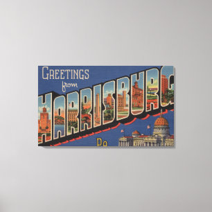 Lienzo Harrisburg, Pennsylvania - escenas grandes de la